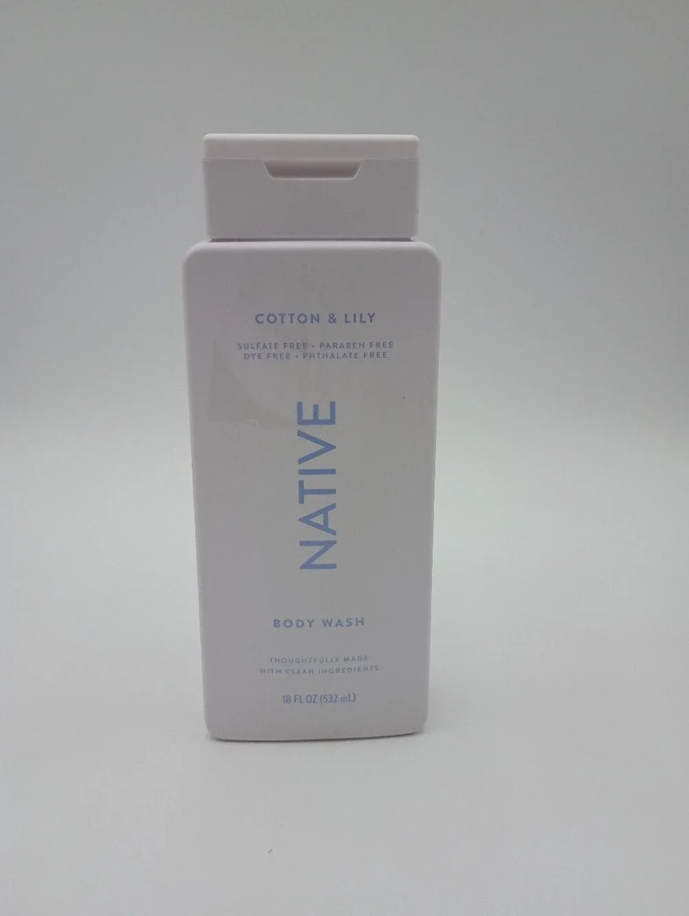 Native Body Wash Cotton And Lilly - Sulfate Free - 18 fl oz